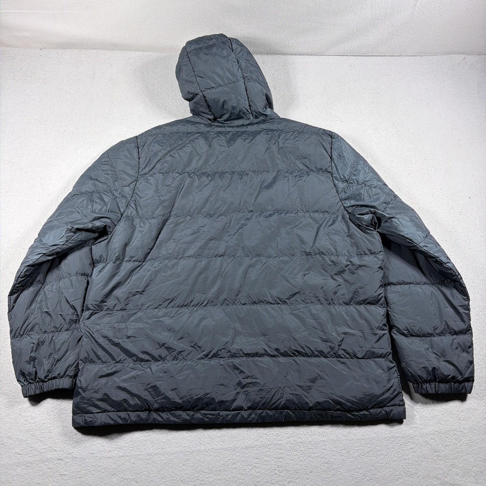 Eddie Bauer Jacket Mens 2XL Gray Hooded Down EB650 Puffer Outdoor Coat - Picture 8 of 9